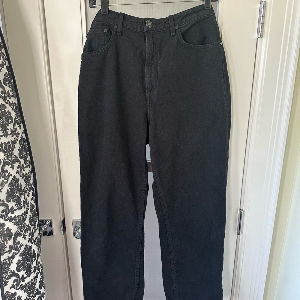 Rag & Bone Black Straight Jeans